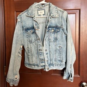 Washed denim jacket